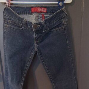Guess Blue Jeans Daredevil Stretch Low Rise Boot Cut Size 27